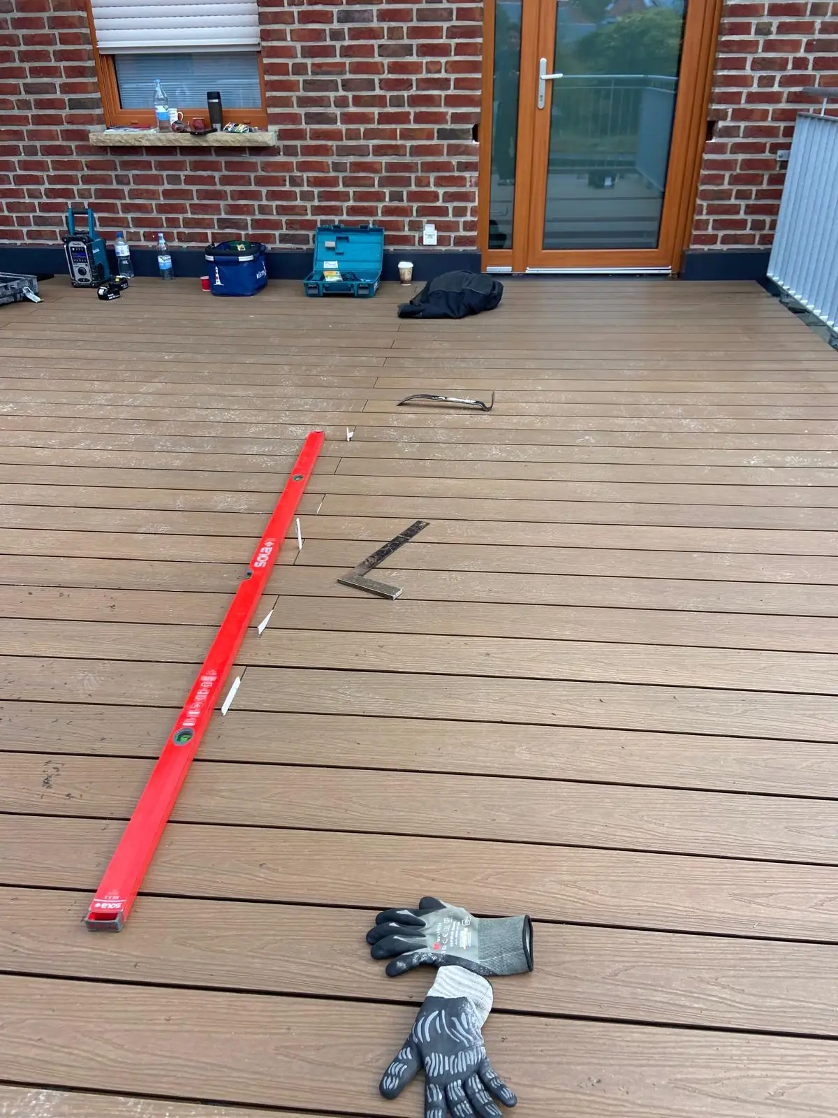 Dielenverlegung auf einer Dachterrasse